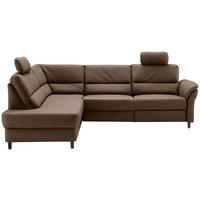 Ecksofa Cavoli, Braun S: 190x266 cm - Schwarz/Braun, MODERN, Textil (190/266cm) - Livetastic