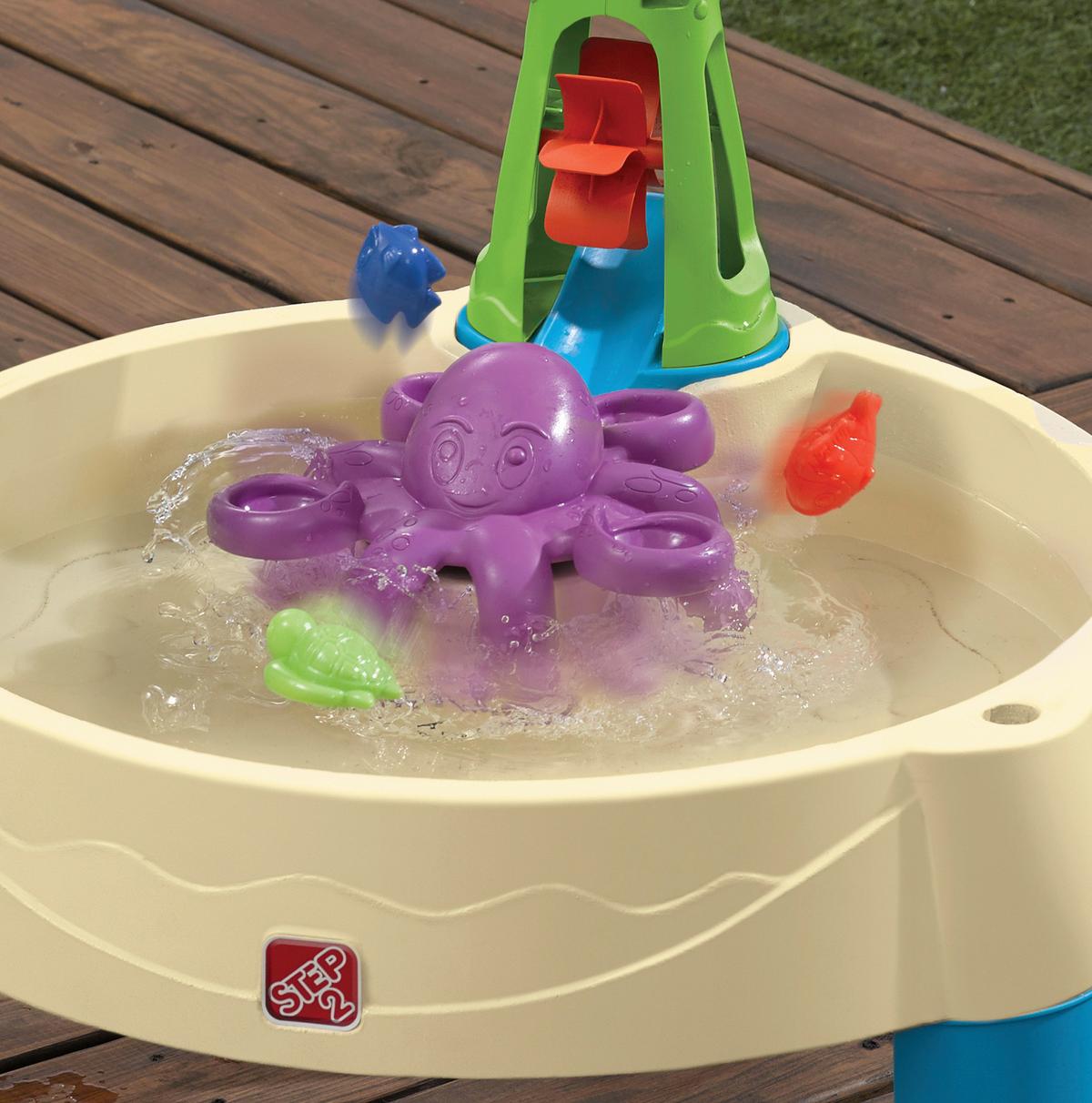 Sand- Und Wassertisch 840199 - Blau/Beige, KONVENTIONELL, Kunststoff (80/72,4/80cm) - Ambia Garden