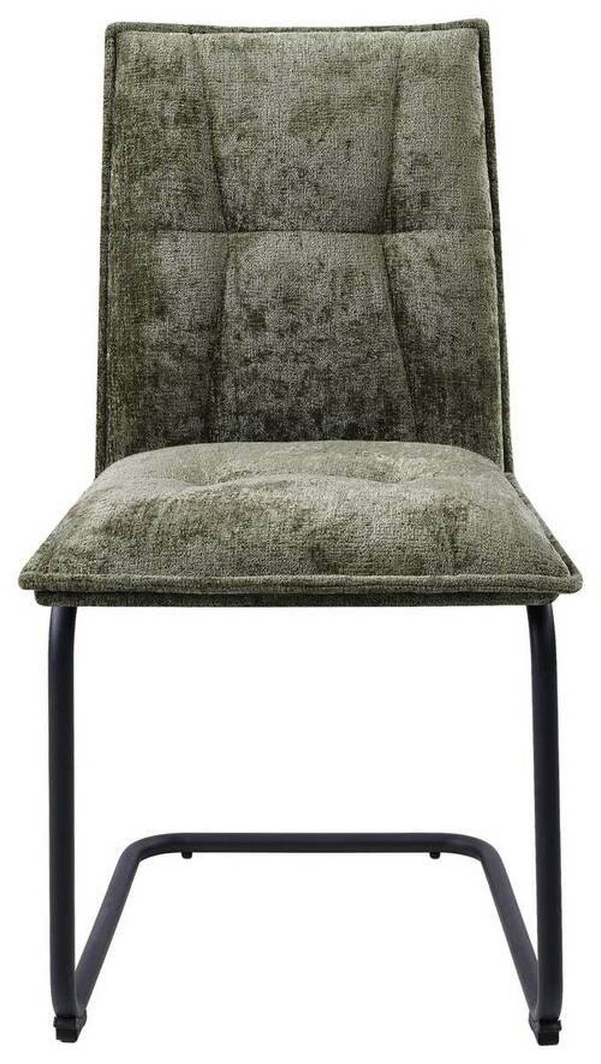 HOUPACÍ ŽIDLE COMO - černá/zelená, Moderní, kov/textil (47/92/58cm) - Mömax