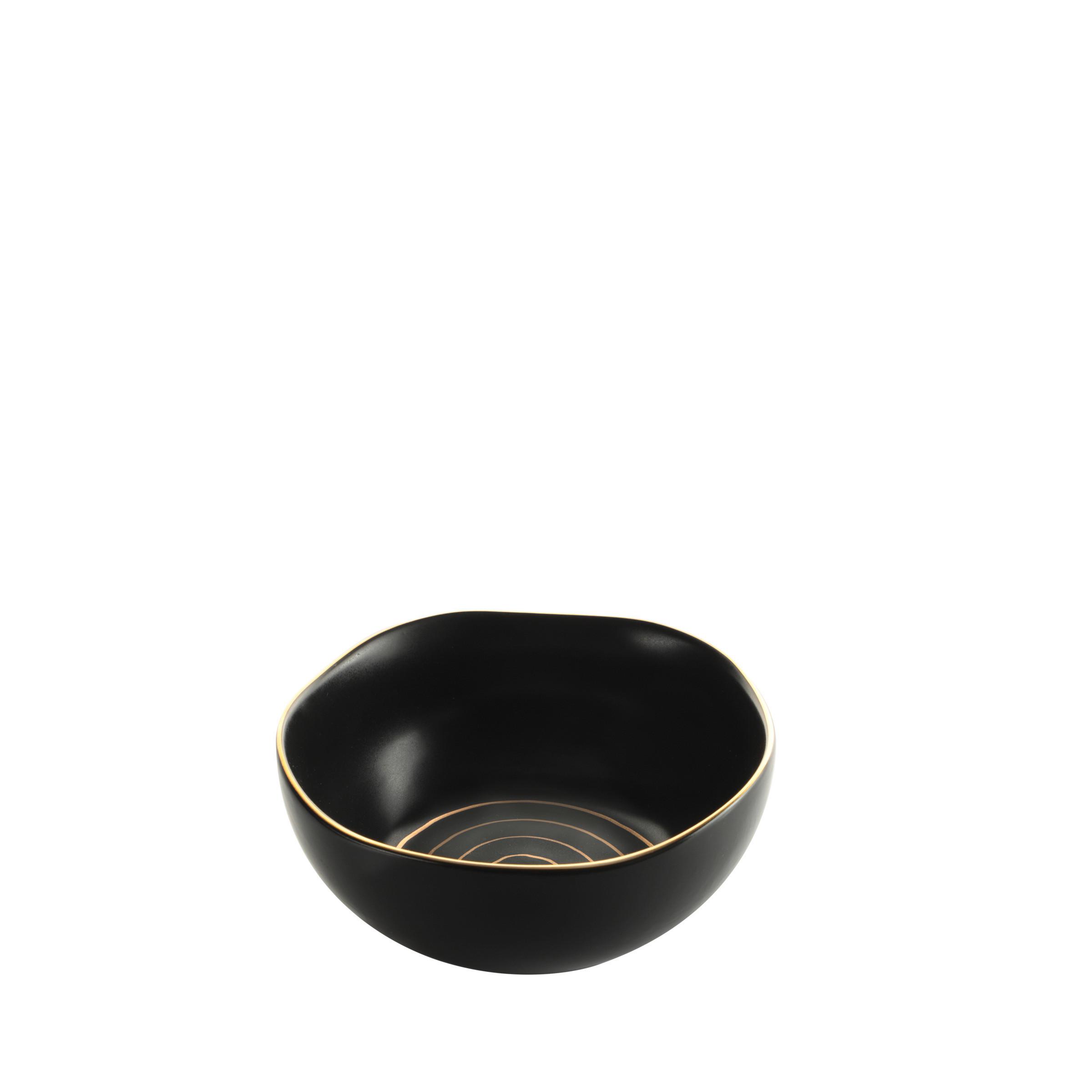MISKA NA MÜSLI ONIX - černá/barvy zlata, Moderní, keramika (15/7cm) - Mömax