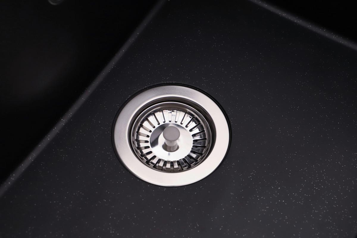 Spüle Cleveland Schwarz 86x21,4 cm - Schwarz, Basics, Glas/Kunststoff (86/21,4/50cm) - Respekta