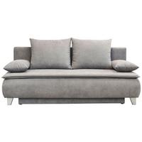BOXSPRINGOVÁ POHOVKA Mona, sivá - svetlosivá, Modern, textil (208/100/106cm)