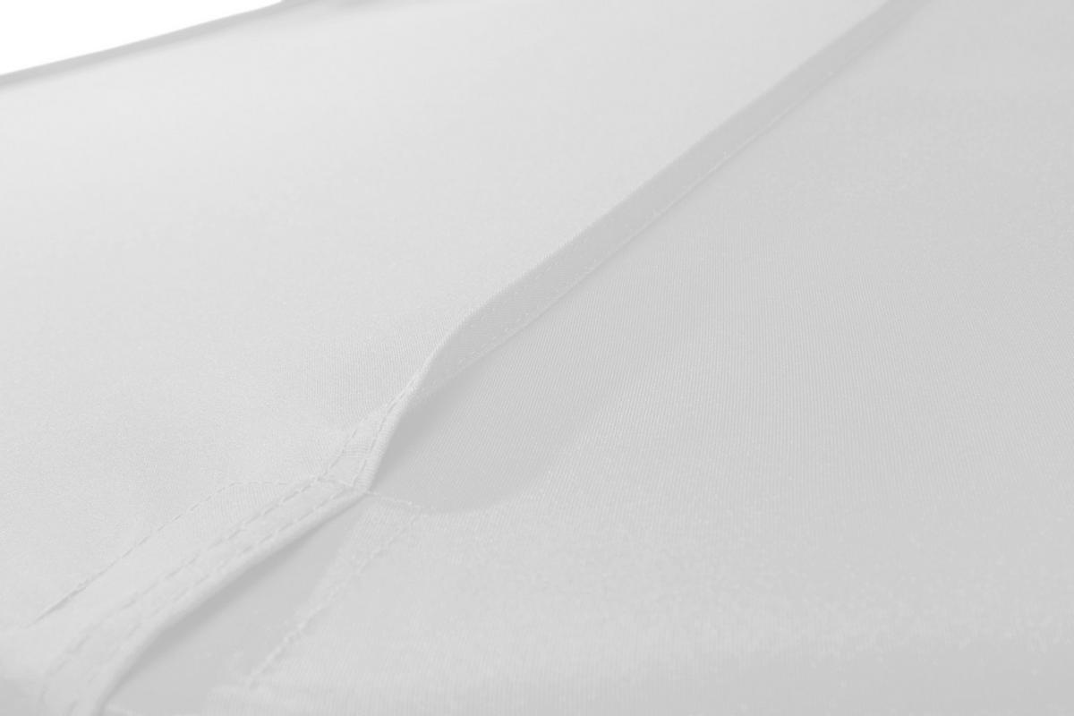 Ampelschirm Jumbo LxBxH: 400x295x400 cm Weiß - Silberfarben/Weiß, Basics, Textil/Metall (400/295/400cm) - Schneider