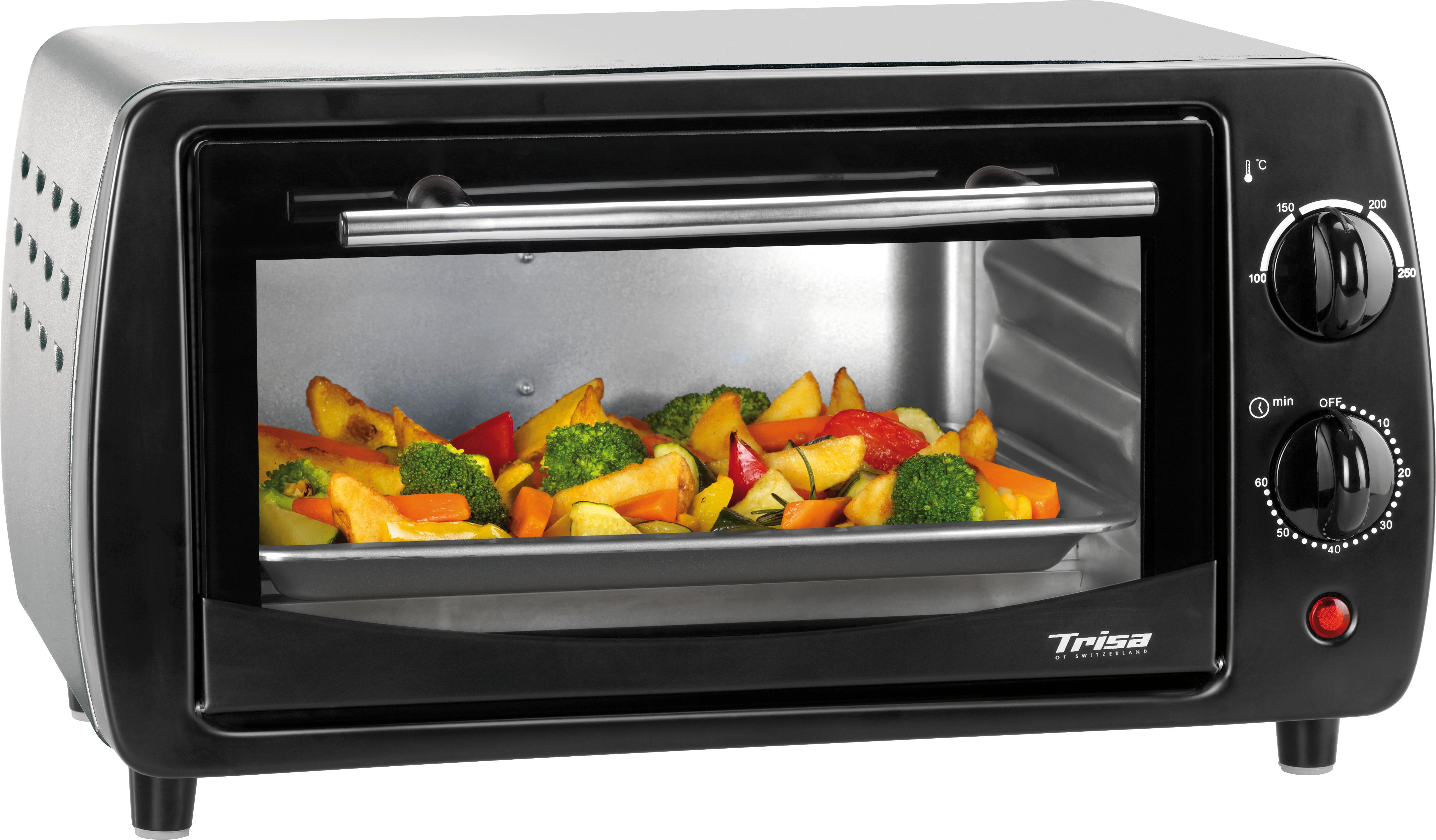 Mini-backofen Snack  Star Schwarz 800 W Inkl. Timer - Schwarz, KONVENTIONELL, Metall (39/34/22cm)
