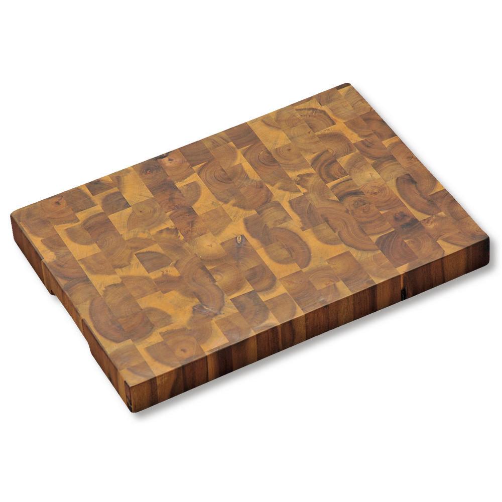 Servierbrett Akzie LxBxH: 42x4x30 cm Akzienfarben - Akaziefarben, Basics, Holz (42/4/30cm) - Kesper