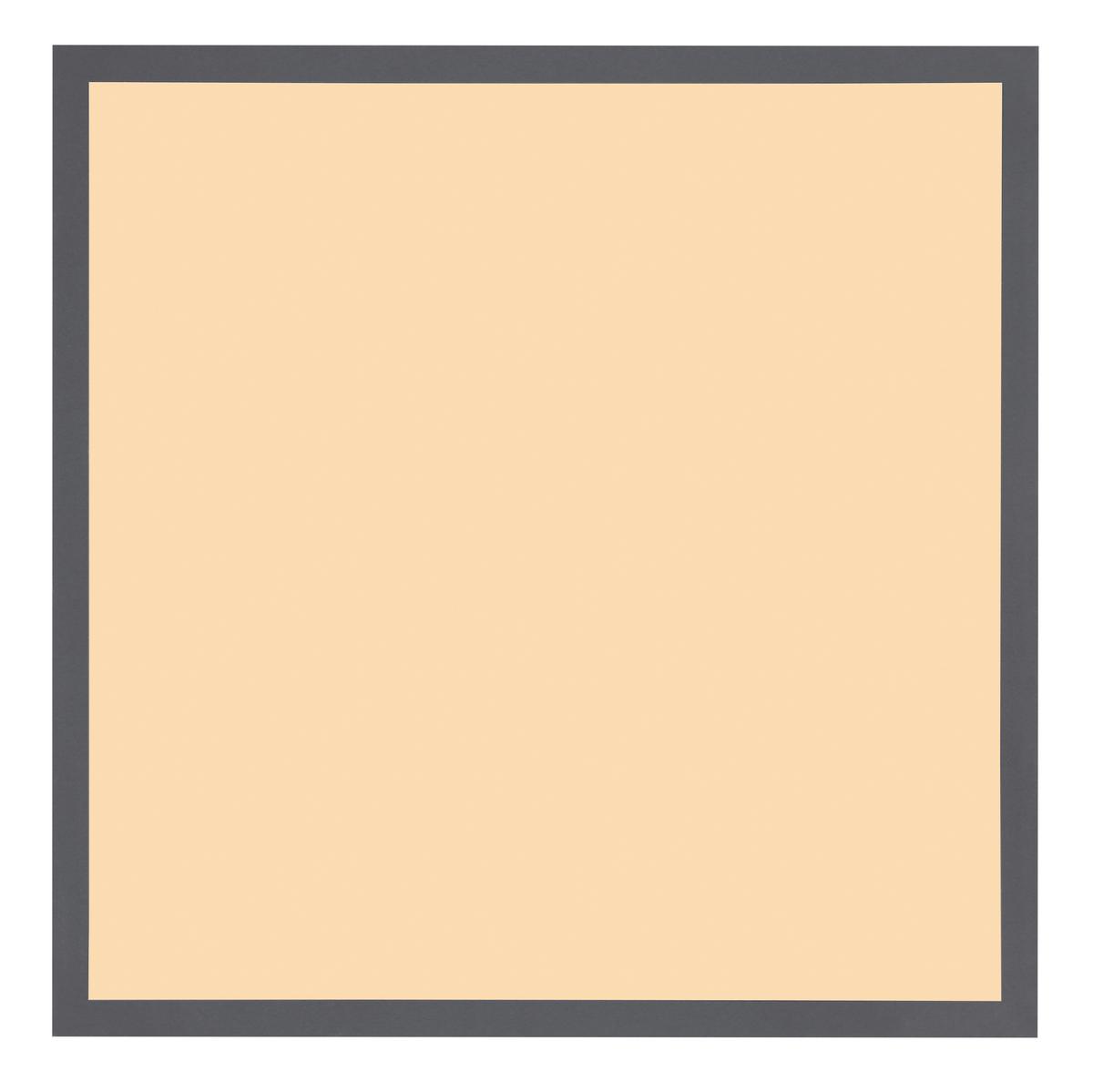 Led-deckenleuchte Doro L: 59 Cm - Opal/Graphitfarben, Basics, Kunststoff/Metall (59/59/6,5cm) - Globo
