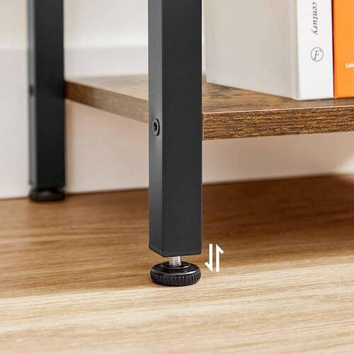 Bücherwand Iron B: 40 Cm Braun/schwarz - Schwarz/Braun, Basics, Holzwerkstoff/Metall (40/187,5/30cm) - Boxxx