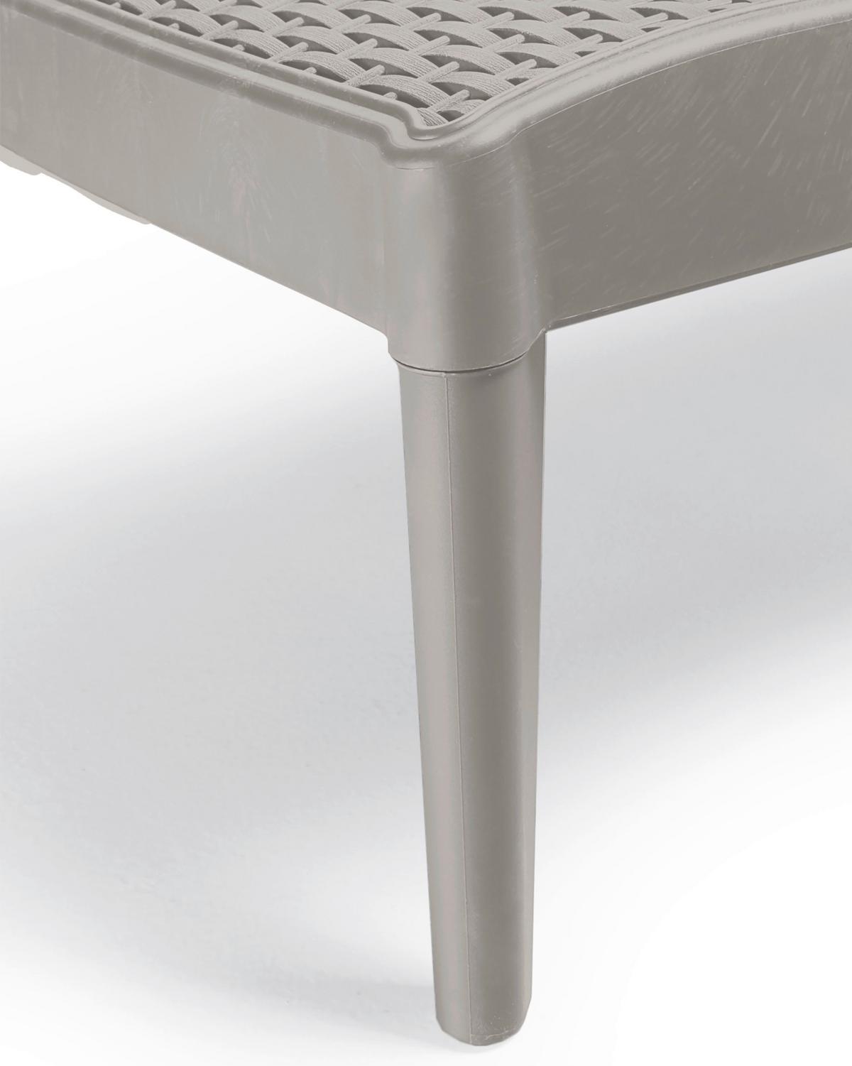 Sonnenliege Numana Kunststoff Verstellbar - Taupe, Basics, Kunststoff (180/29/60cm)