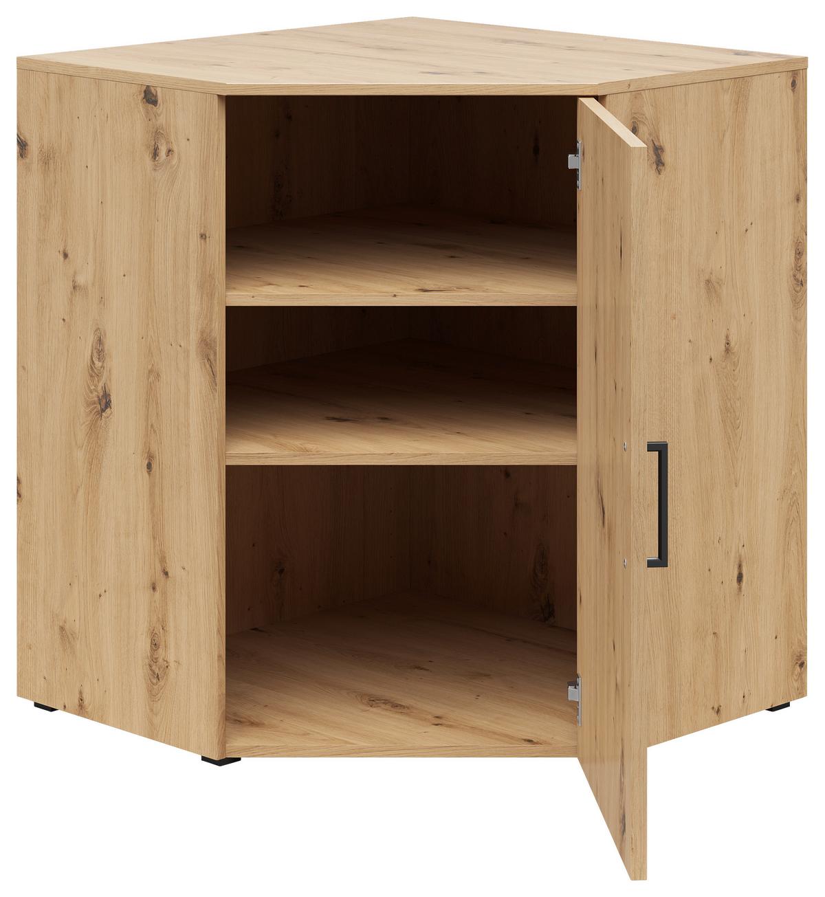 Sarokkomód Cabinet - Artisan tölgy, Modern, faalapú anyag (71,5/71,5cm)