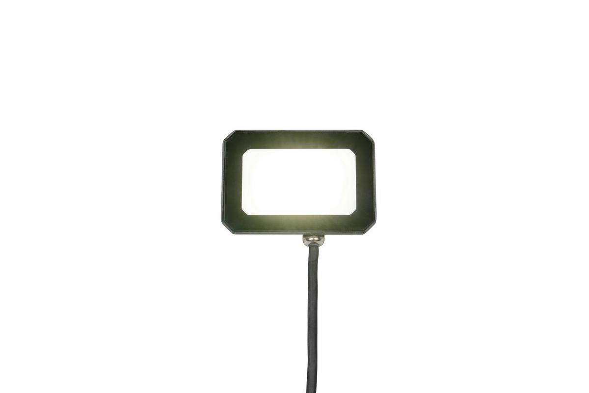 AUßENWANDLEUCHTE 4000K, kaltweiß - Schwarz/Grau, Design, Glas/Metall (8,5/12/8,5cm)