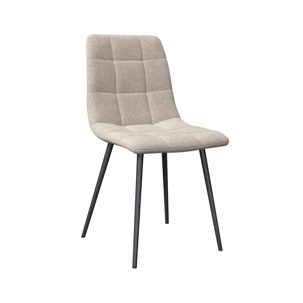 STOLIČKA RIA - čierna/sivobéžová, Modern, kov/textil (44/87/54cm) - Bessagi Home