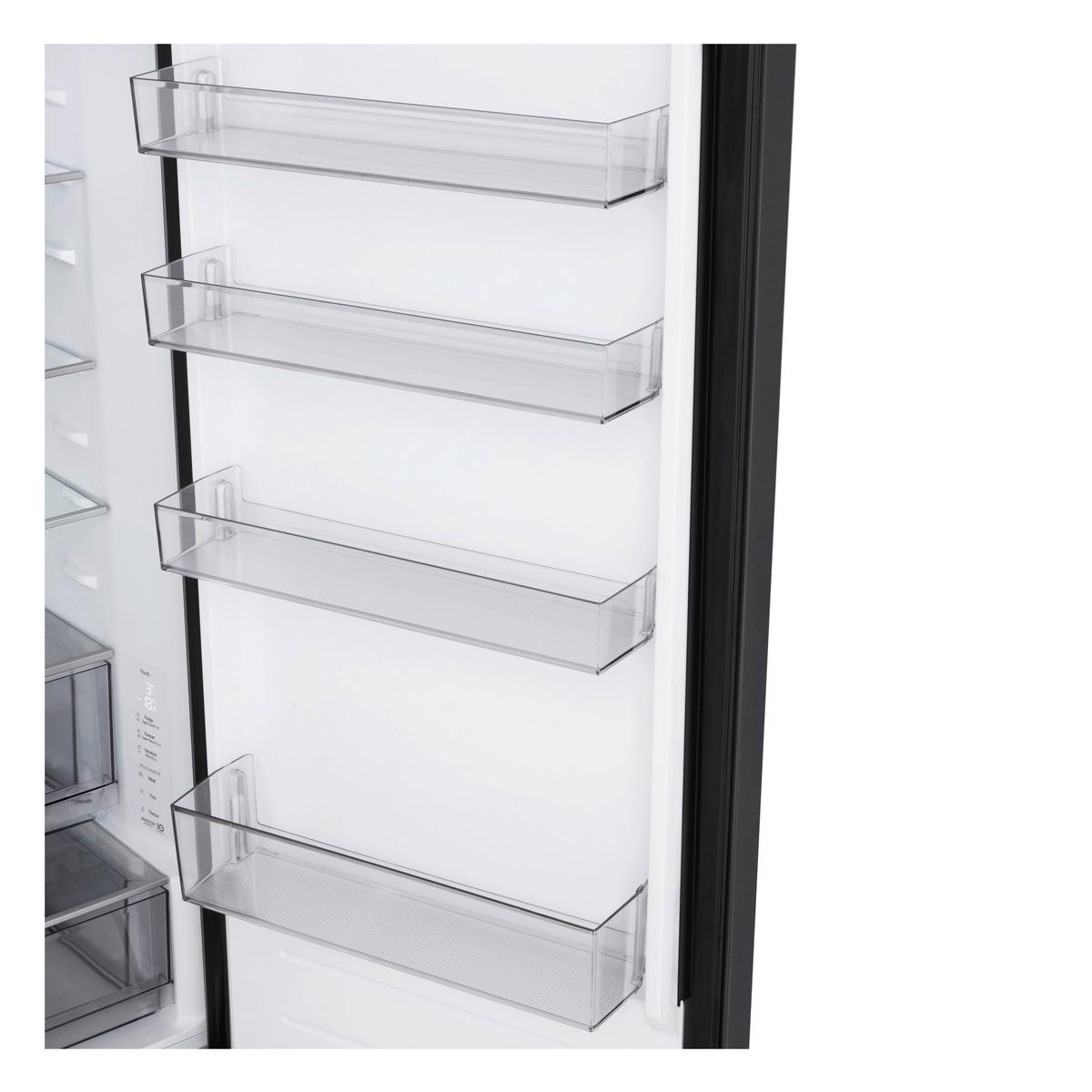 Kühl-Gefrier-Kombination GBBSJ 2CCEP, gesamt Vol. ca 375 L - Schwarz, Basics, Metall (59,7/203/67,4cm) - LG