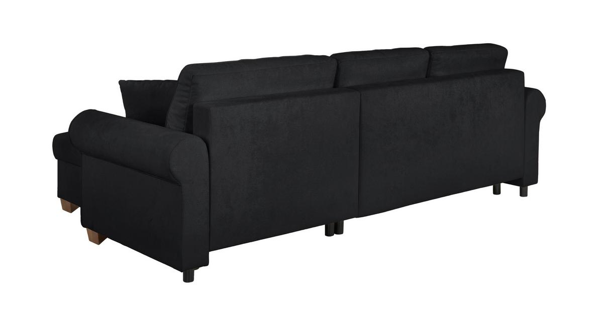Ecksofa Arles Anthrazit 75 S: 266x161 Cm - Anthrazit/Buchefarben, Design, Textil (266/161cm) - MID.YOU