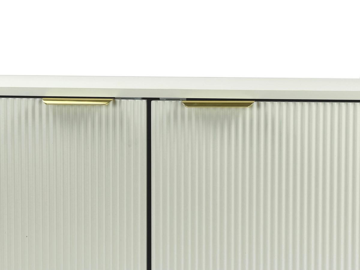 LOWBOARD Weiß B: 150cm - Goldfarben/Weiß, Design, Holzwerkstoff (150/39/51cm) - Livetastic