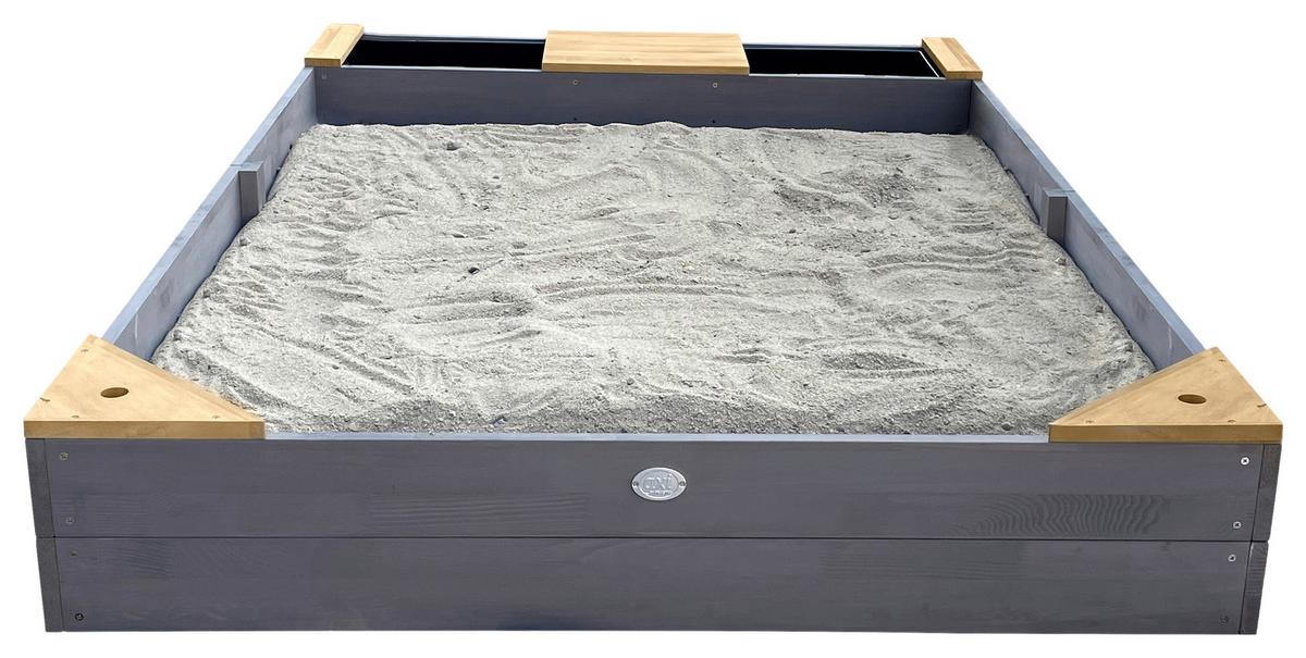 Sandkasten A031.014.20 - Braun/Grau, KONVENTIONELL, Holz (115/21,8/180cm) - Ambia Garden