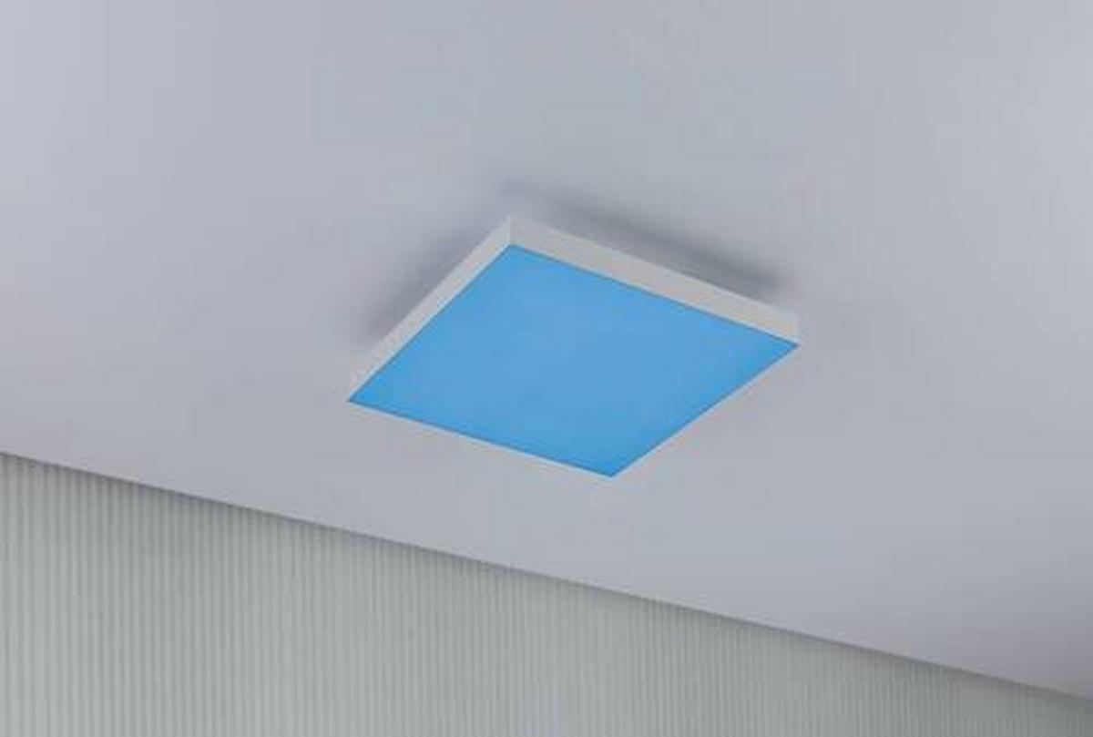 LED-Paneel L: 29,5 cm dimmbar - Weiß, Basics, Metall (29,5/29,5cm) - Paulmann