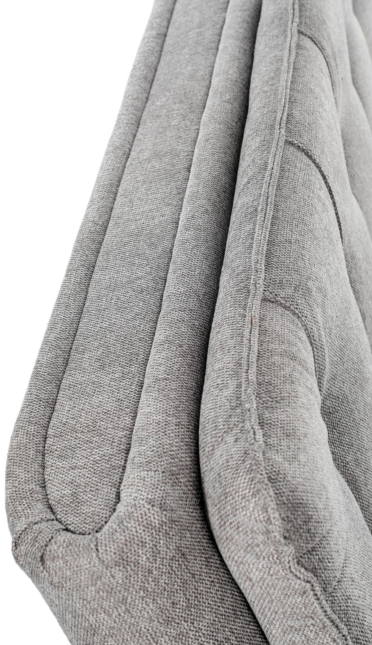 Rozkládací pohovka SUN, šedá, sklopná, max. 360 kg - šedá/černá, Moderní, dřevo/textil (190/83/93cm) - Mömax