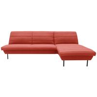 Ecksofa Looks Ix Orange - Schwarz/Orange, Design, Textil (274/168cm) - LOOKS by W.Joop
