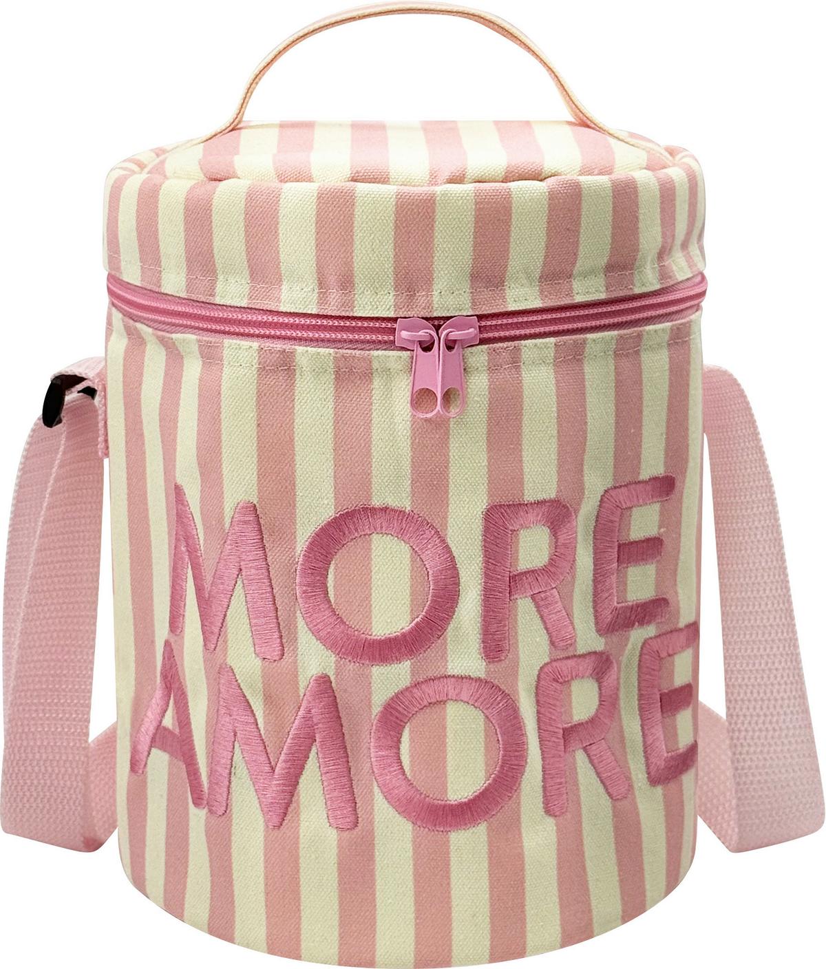 Chladící taška MORE AMORE - bílá/růžová, Konvenční, kov/textil (17/24/17cm) - Mömax