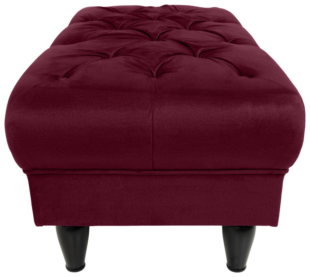 Hocker Cupido - Rot/Schwarz, Design, Textil (110/44/56cm) - MID.YOU