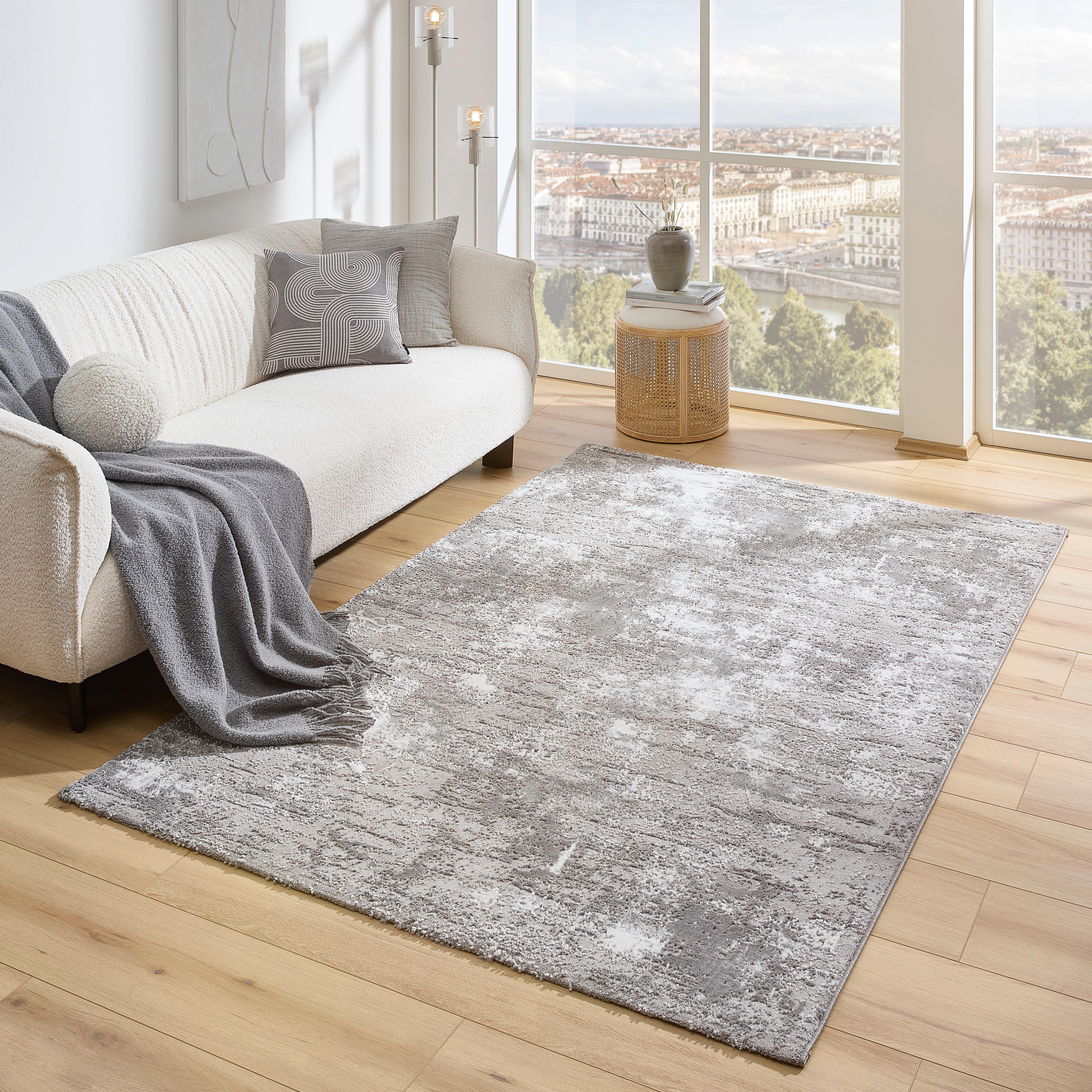 Webteppich Feel-Vintage - Beige/Grau, Design, Textil (80/150cm) - Esprit