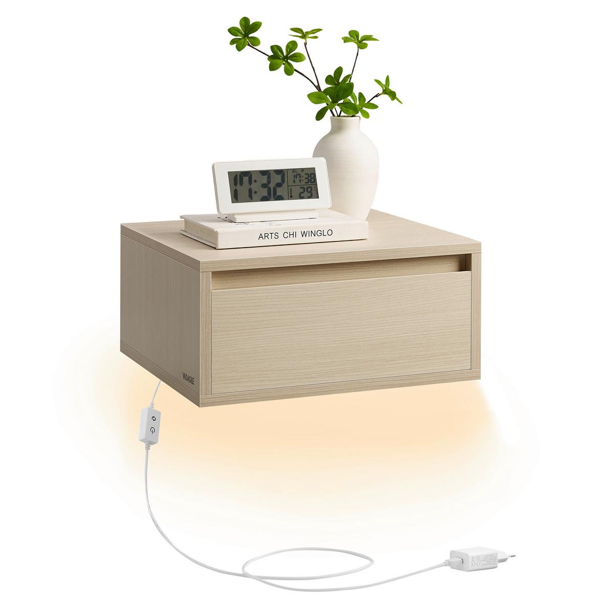 Nachttisch Nightstand - Beige, MODERN, Holzwerkstoff (40/18/35cm) - MID.YOU