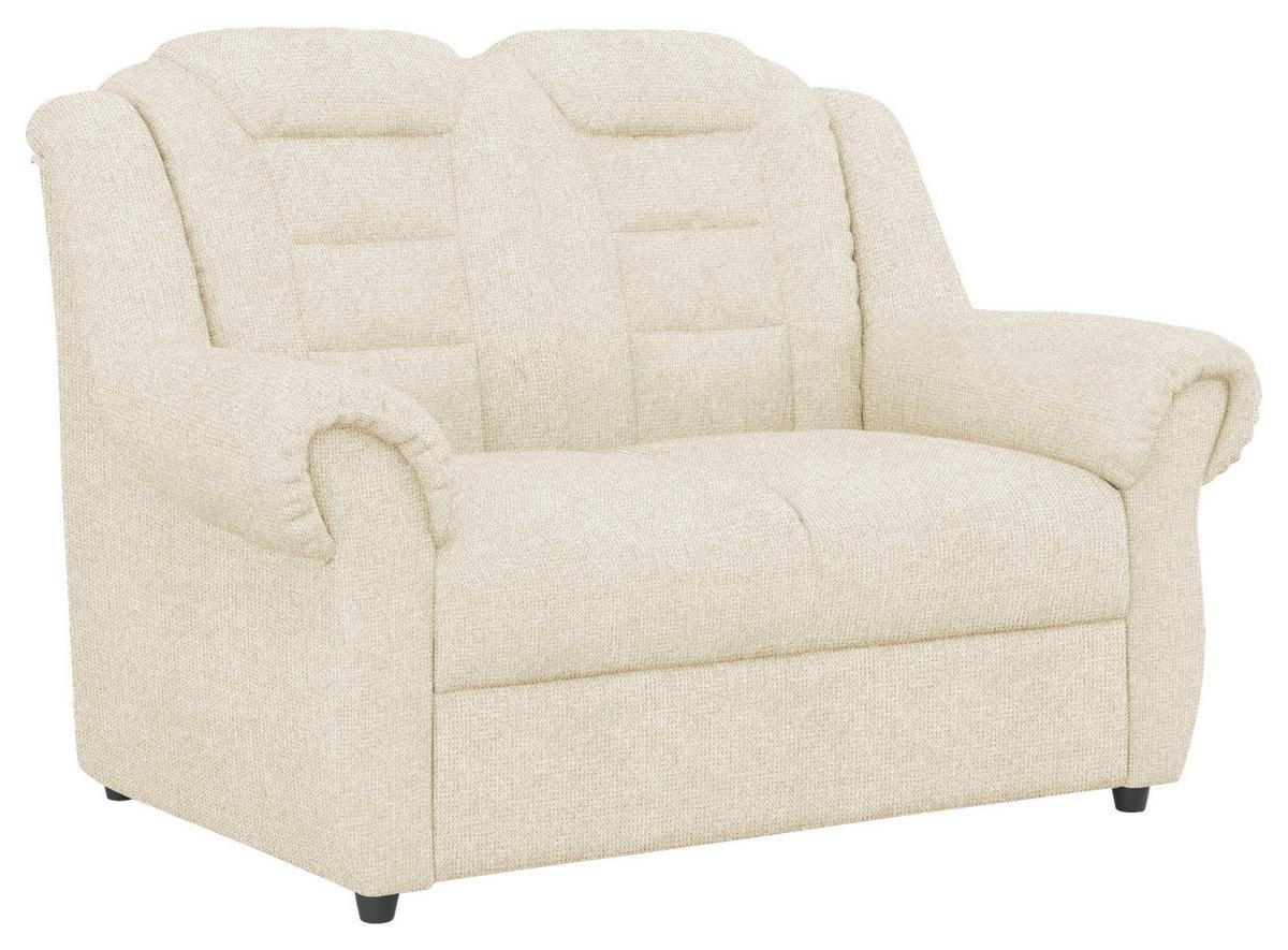 2-sitzer-sofa Boston Creme Chenille - Creme/Schwarz, KONVENTIONELL, Textil (145/102/101cm) - Livetastic