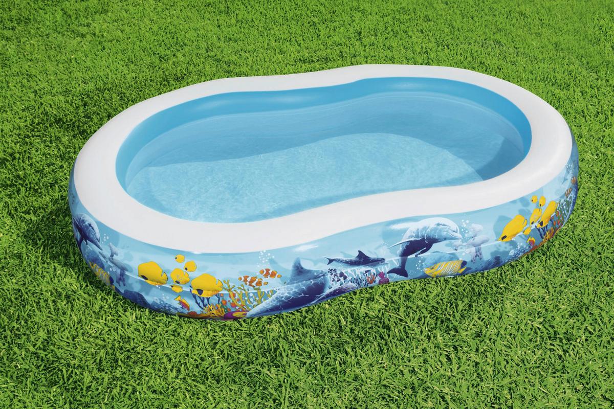 Spielpool Sea Ground L/B/H: ca. 262/157/46 cm - Multicolor, Kunststoff (262/157/46cm) - Bestway