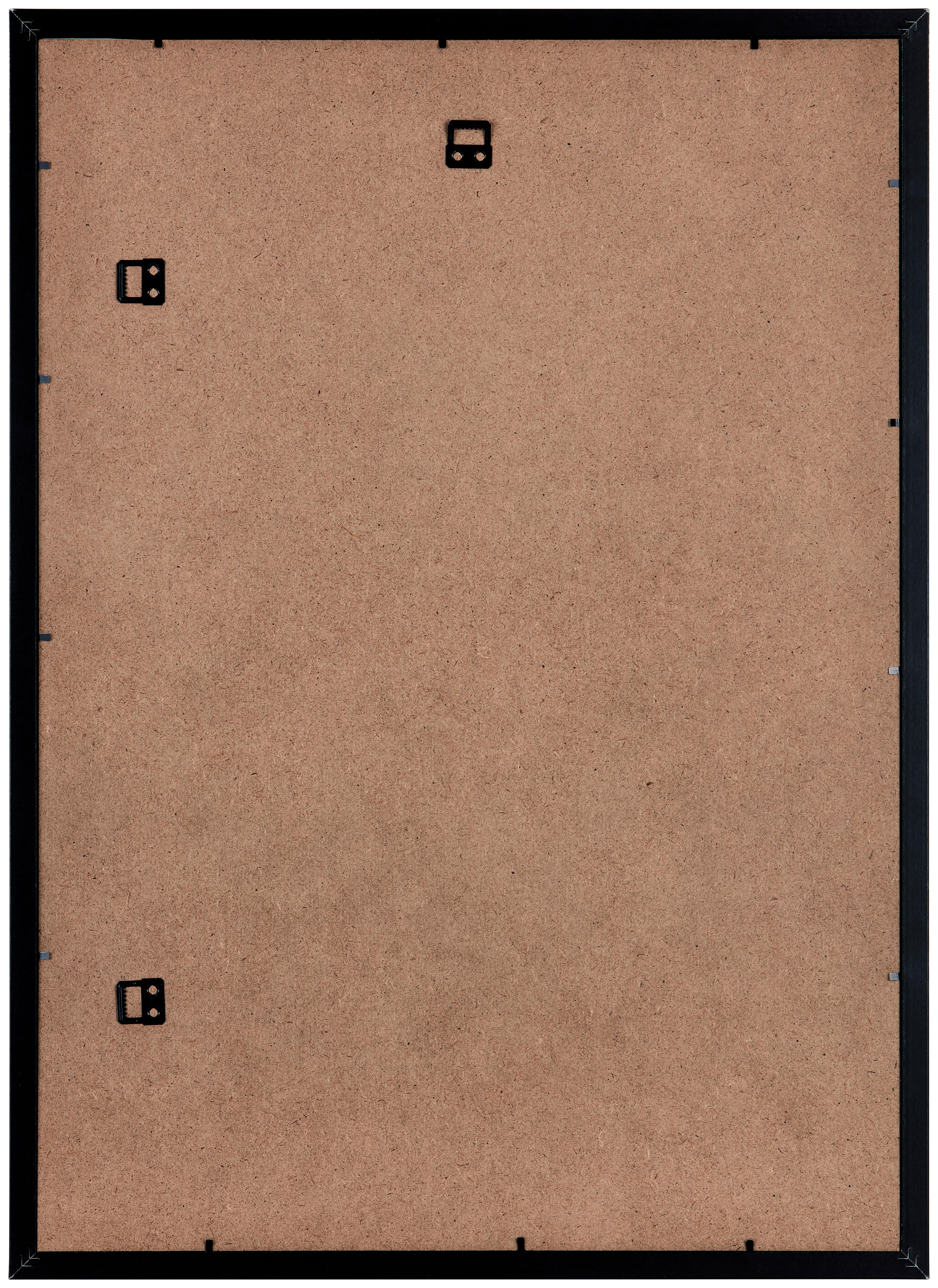 Bilderrahmen 50x70 cm Caralina Dekor Schwarz, 53,3x73,3 cm - Schwarz, Basics, Glas/Holz (53,3/73,3/1,5cm) - Luca Bessoni