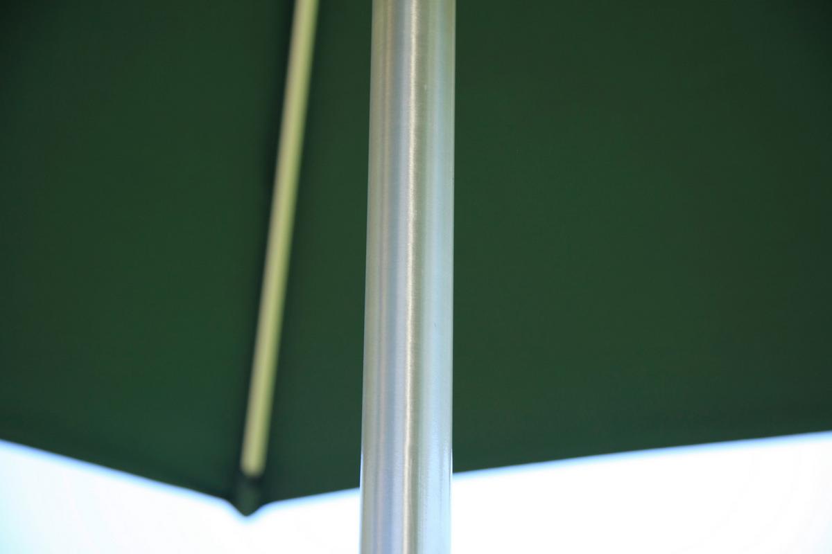 Sonnenschirm Acamp Acapole DM: 300cm Dunkelgrün - Platinfarben/Dunkelgrün, Basics, Textil/Metall (300cm) - Gardenson