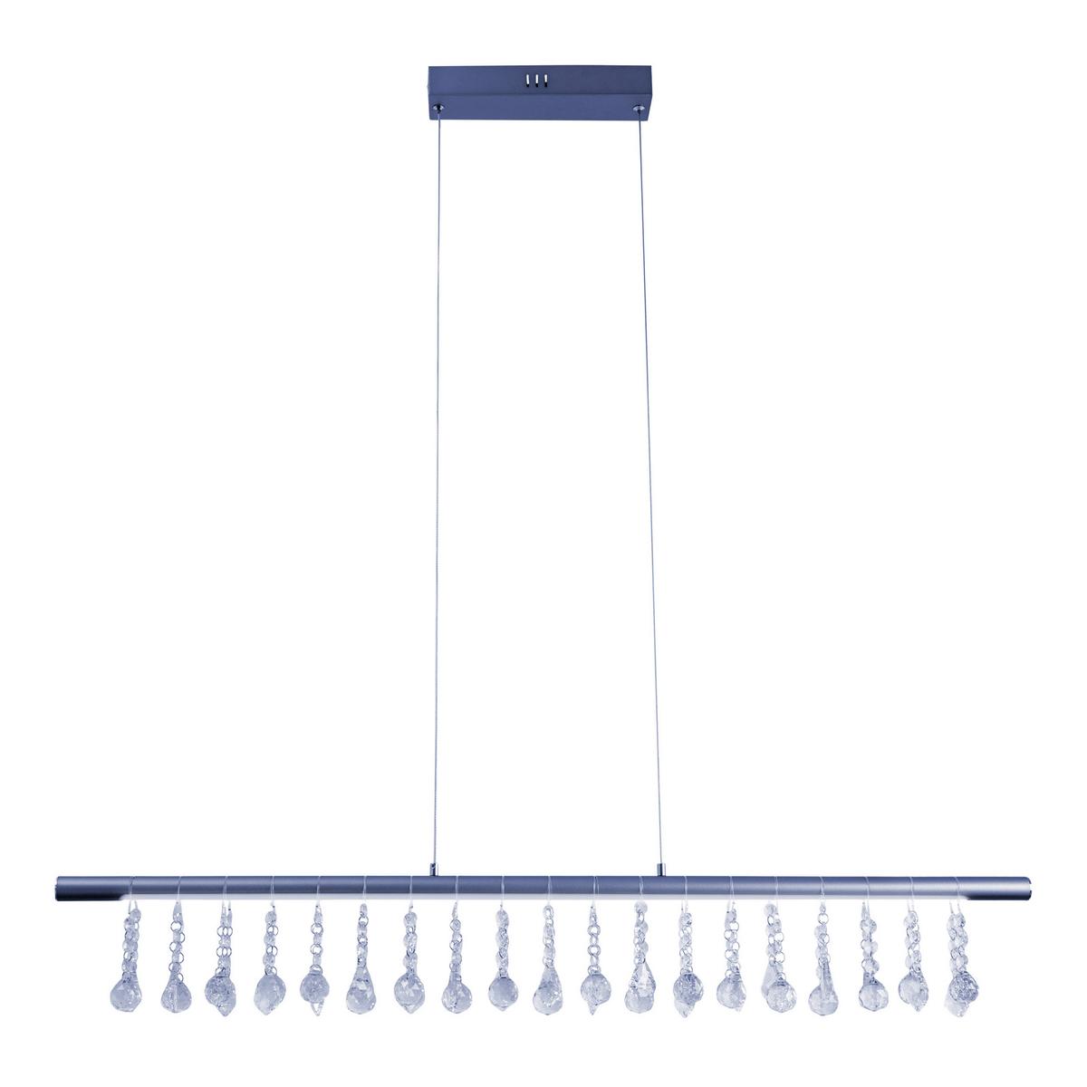 Pendelleuchte Nobilis - Grau, Design, Glas/Metall (100cm) - Näve