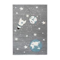 Kinderteppich Silberfarben Yowah 80x150 cm - Silberfarben, Trend, Kunststoff (80/150cm) - Kayoom
