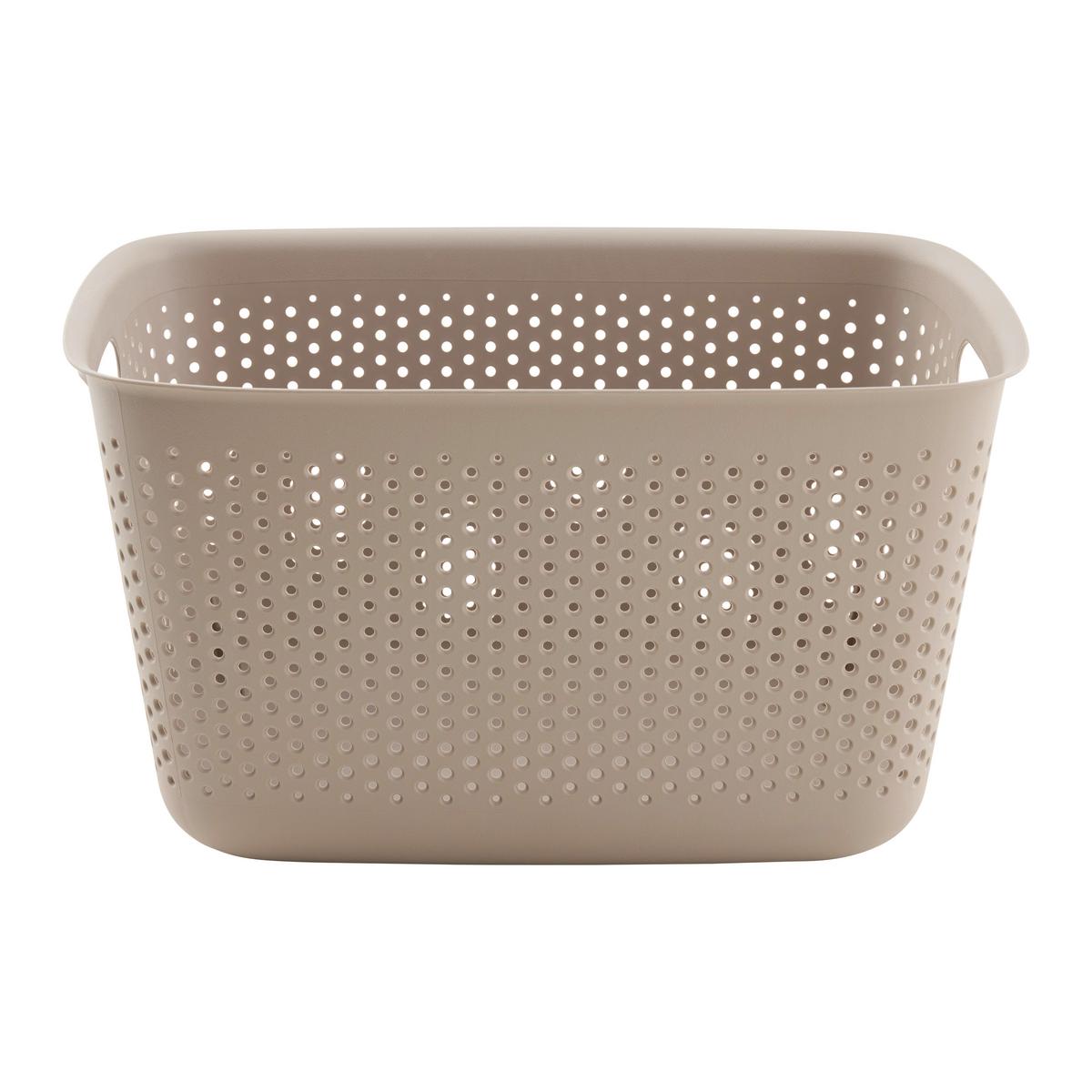 Úložný košík MAJA - CA. 17L - taupe, Modern, plast (39/29/22cm) - Mömax