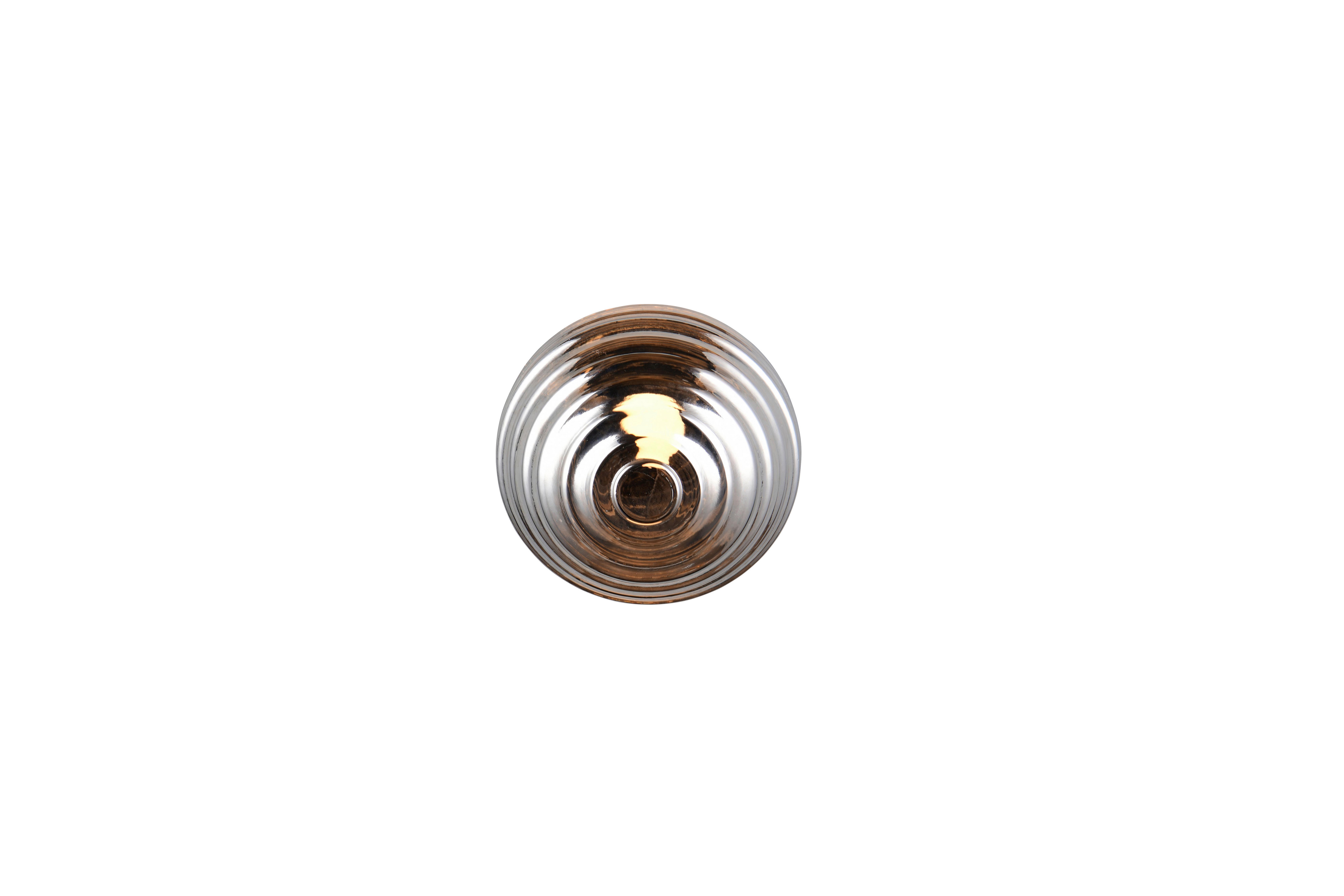 LED-Wandleuchte Earl Grau Schwarz D: 15,5 cm - Schwarz/Grau, LIFESTYLE, Glas/Metall (15,5/15cm)