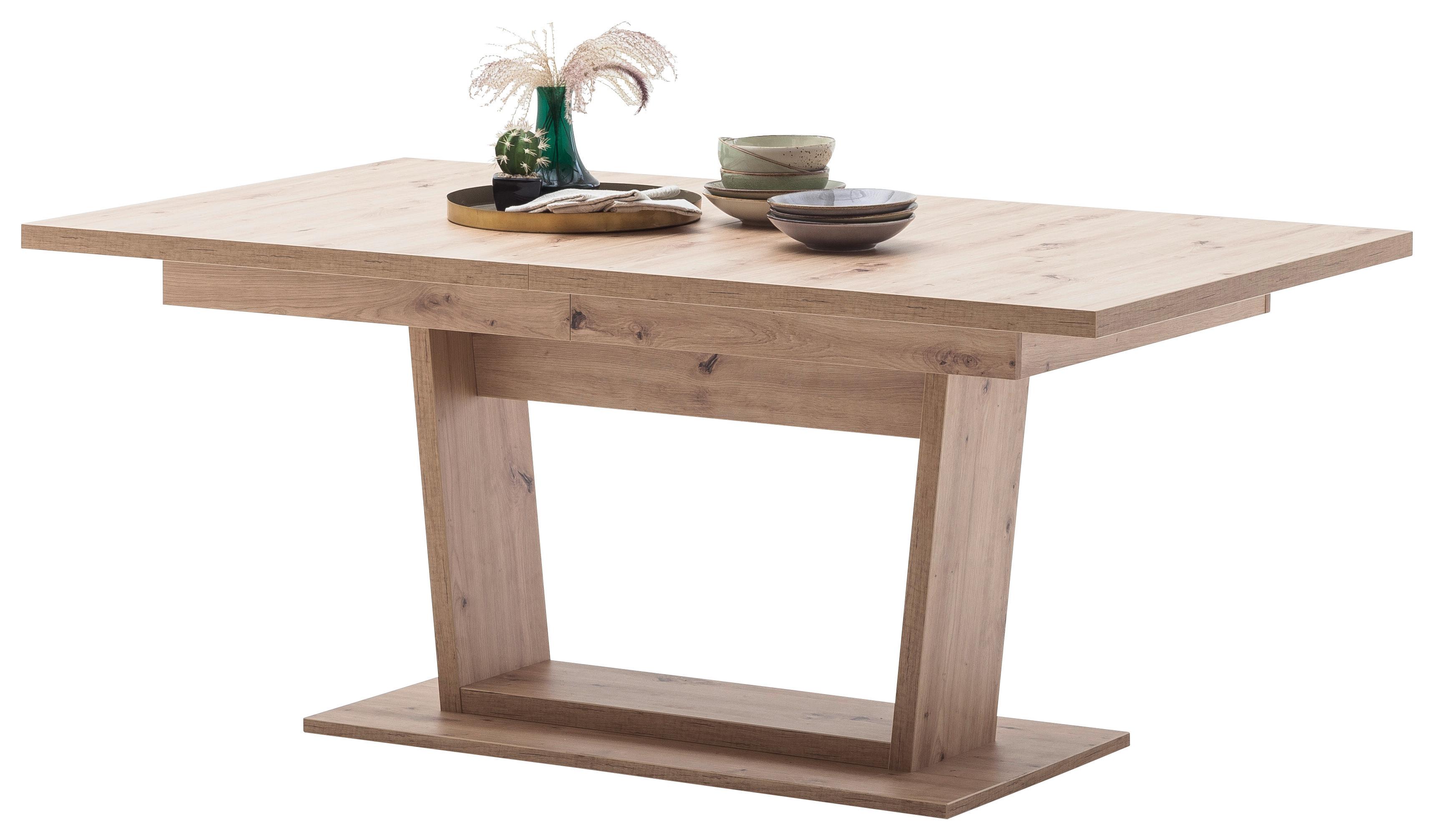 Esstisch Ausziehbar Meran 180-280x100 Cm Eichefarben - Eichefarben, Design, Holzwerkstoff (180-280/100/77cm) - Livetastic