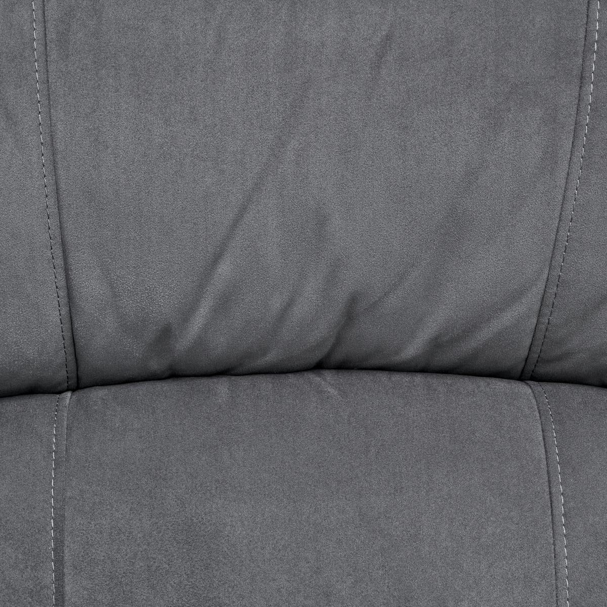 Ecksofa Boston - Schwarz/Grau, Basics, Textil/Metall (216/159cm) - P & B