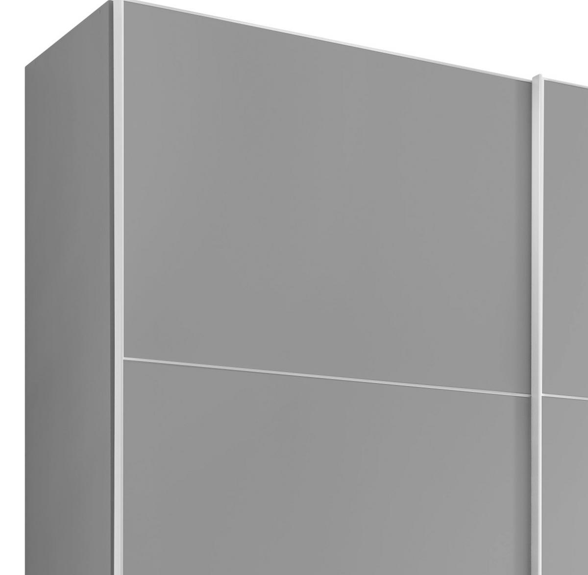 Schwebetürenschrank 298cm Includo, Grau - Grau, MODERN (298/222/68cm) - MID.YOU