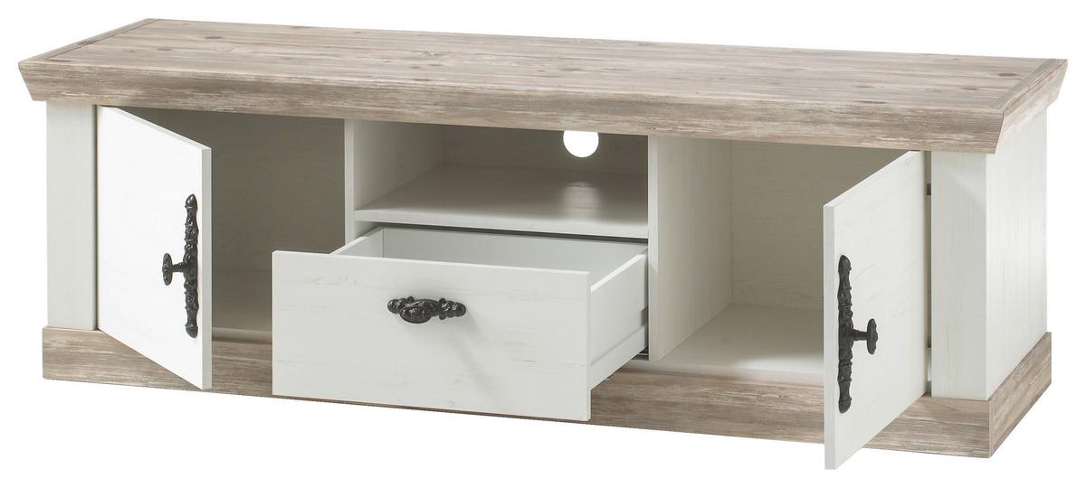 Lowboard Florenz Pinienfarben B: 156cm - Hellbraun/Pinienfarben, Design, Holzwerkstoff (156/51/44cm) - MID.YOU