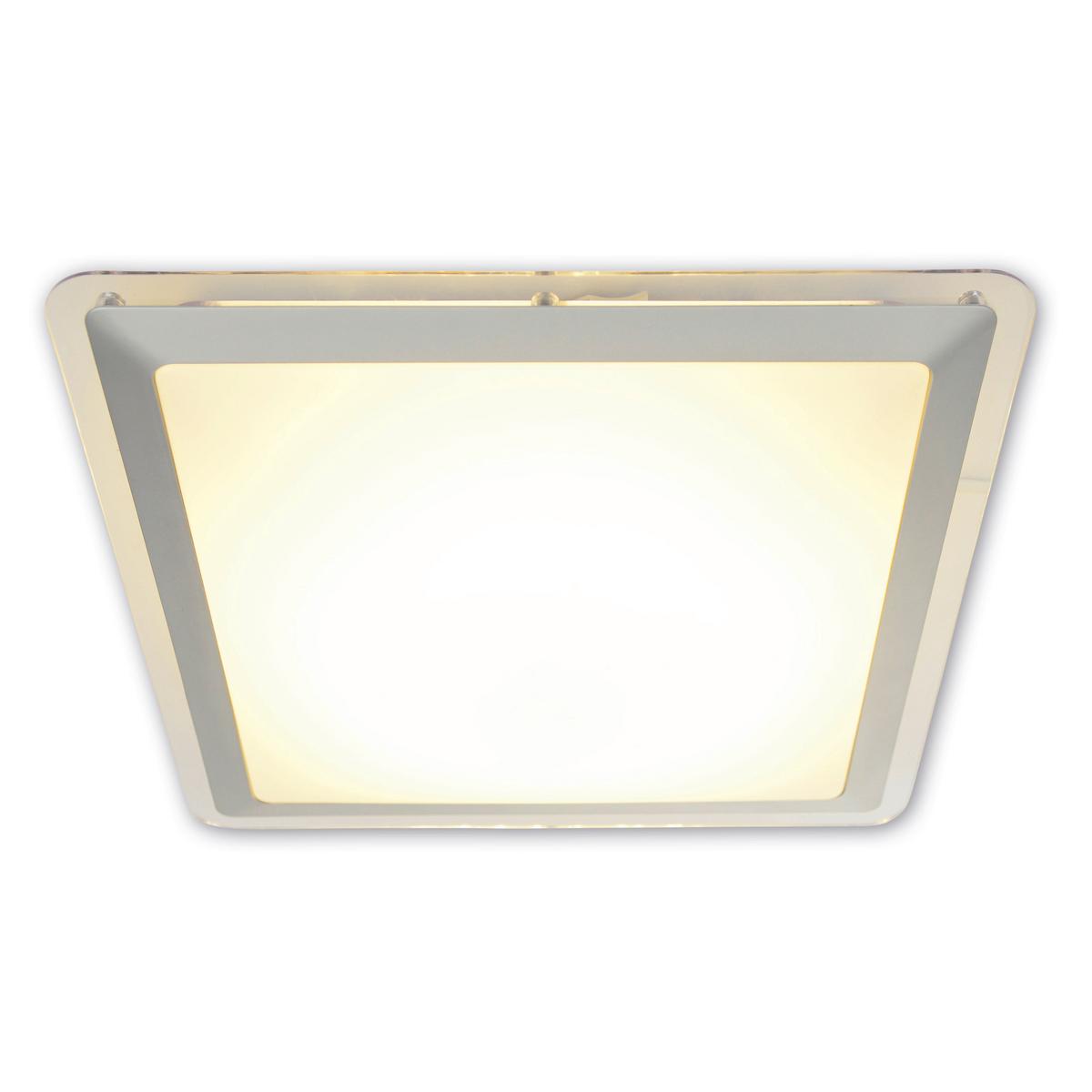 LED-Deckenleuchte Ø 33,5 cm, Silberfarben - Silberfarben, Basics, Kunststoff/Metall (33,5cm) - Näve