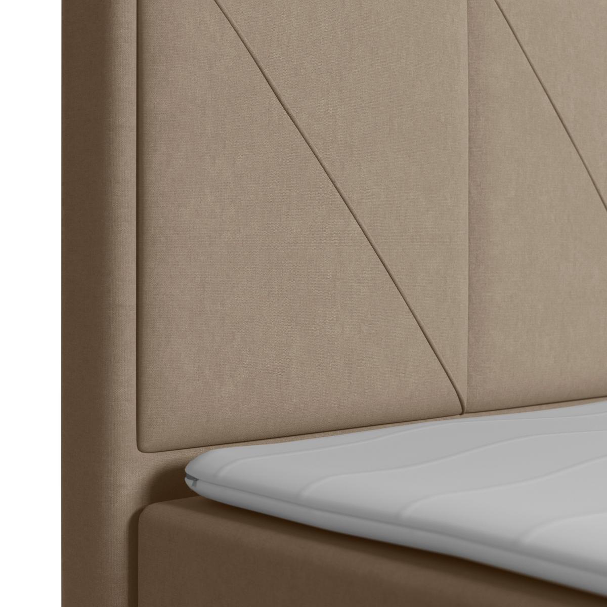 Boxspringbett Mit Bettkasten Oslo 180x200 Cm Beige - Beige/Schwarz, MODERN, Holz/Kunststoff (180/200cm) - MID.YOU