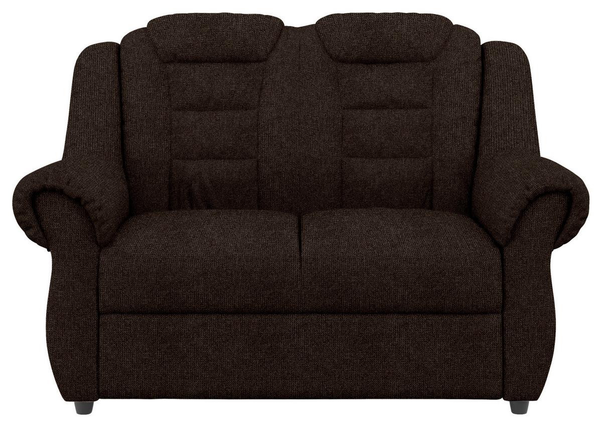 2-sitzer-sofa Boston Braun Chenille - Schwarz/Braun, KONVENTIONELL, Textil (145/102/101cm) - Livetastic
