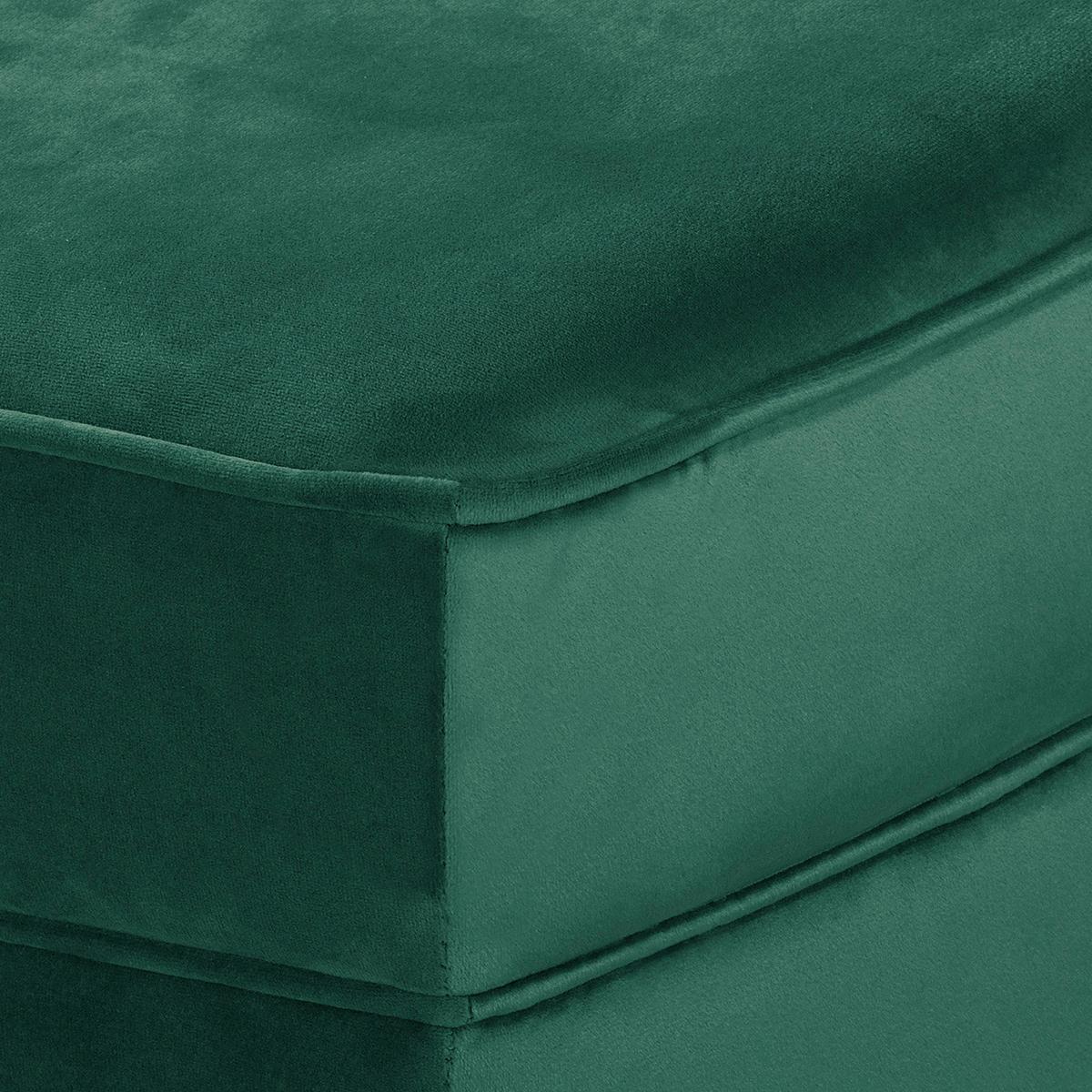 Récamiere Pako Grün B: 185cm - Braun/Grün, Design, Textil (185/93/75cm) - Livetastic