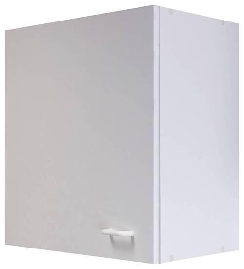 Küchenoberschrank Speed B: 50 cm Weiß 1 Drehtür - Weiß, KONVENTIONELL, Holzwerkstoff (50/54,8/32cm)