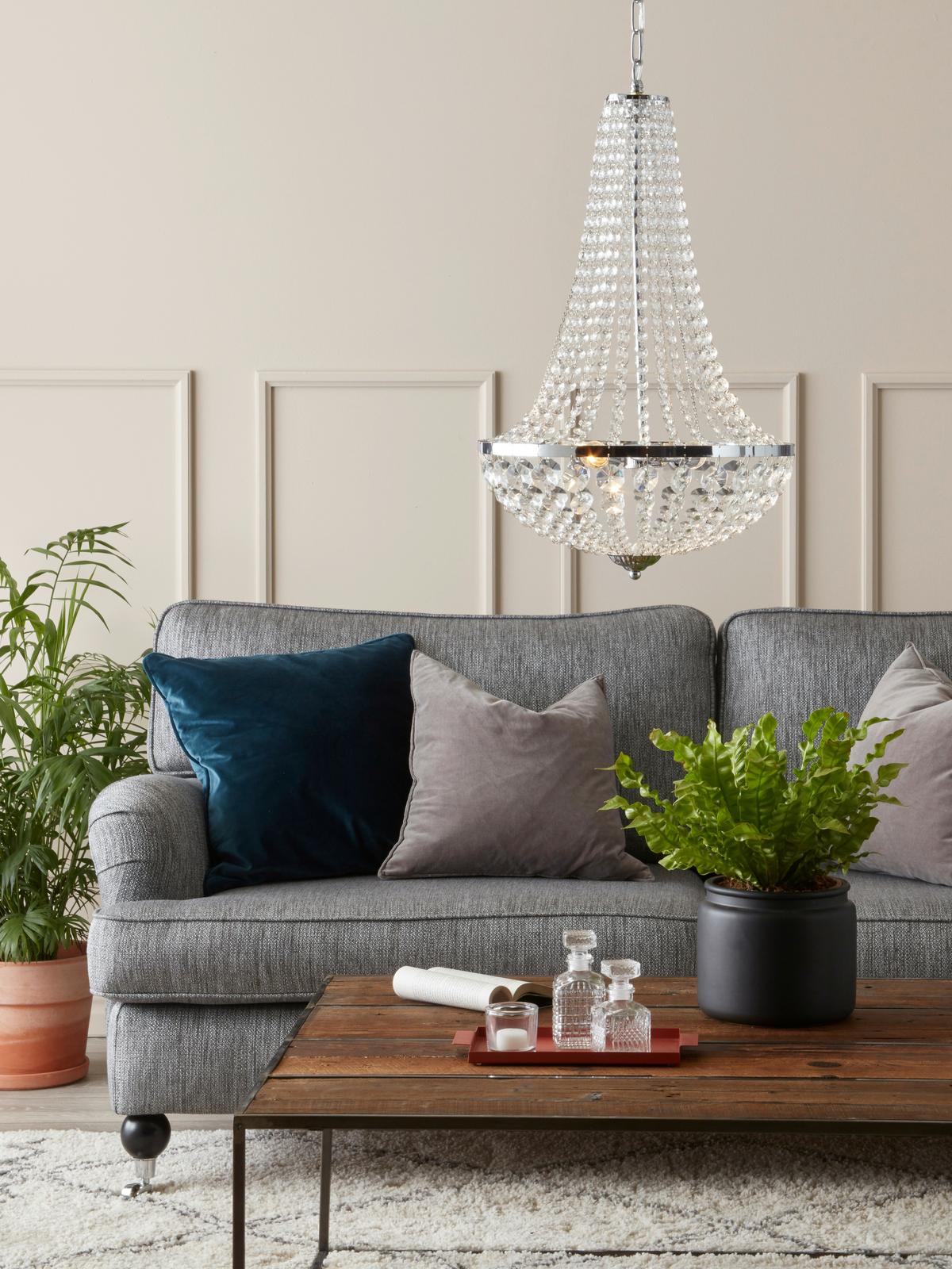 Kronleuchter Klar, Gold, G9 - Klar/Goldfarben, Basics, Glas/Metall (30/40cm) - Markslöjd