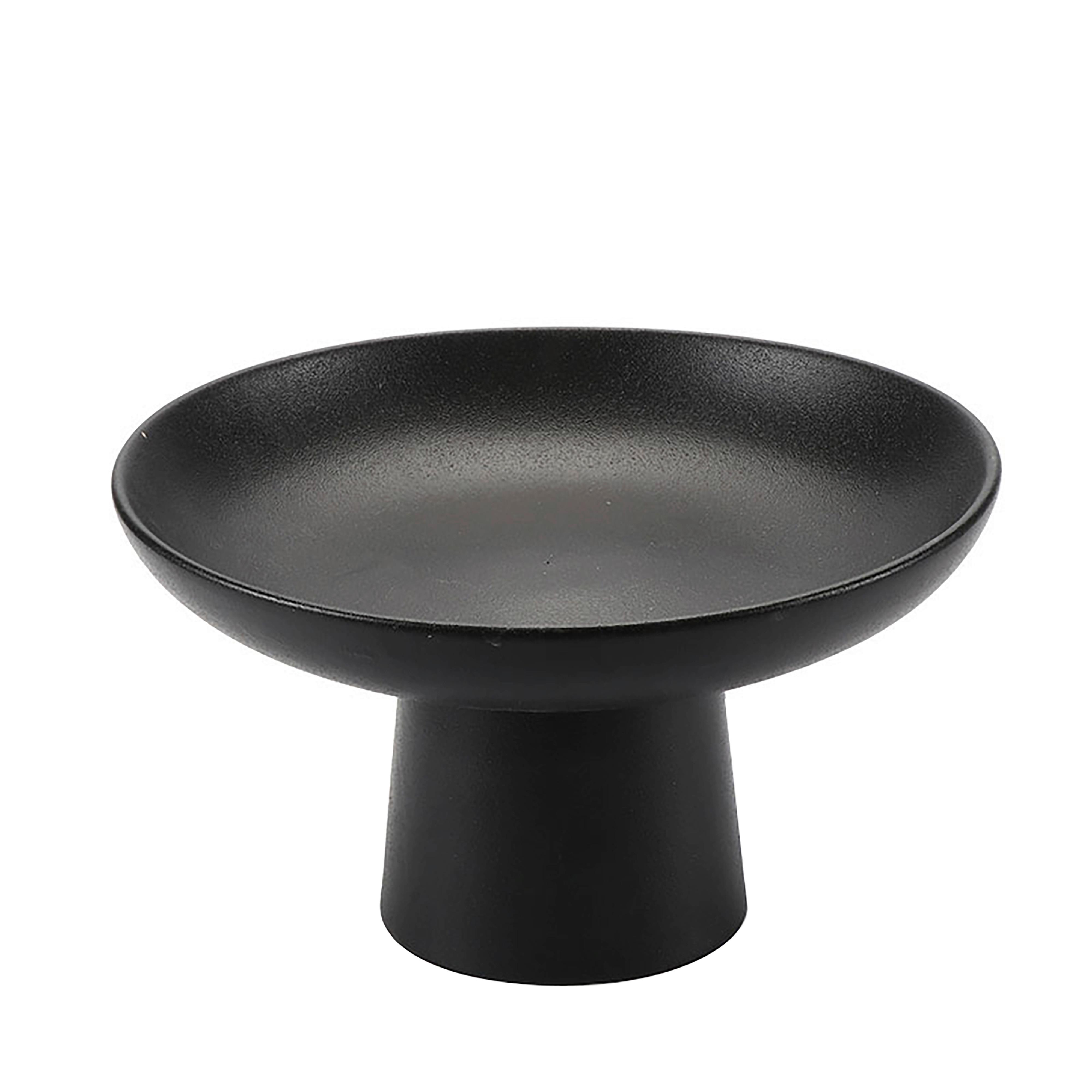 Dekoračná Miska Noir, Ø: 23cm - čierna, keramika (23/13cm) - Modern Living