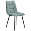 Esszimmerstuhl Empoli Grün/Schwarz - Schwarz/Grau, LIFESTYLE, Textil/Metall (44,5/86/54,5cm) - Livetastic