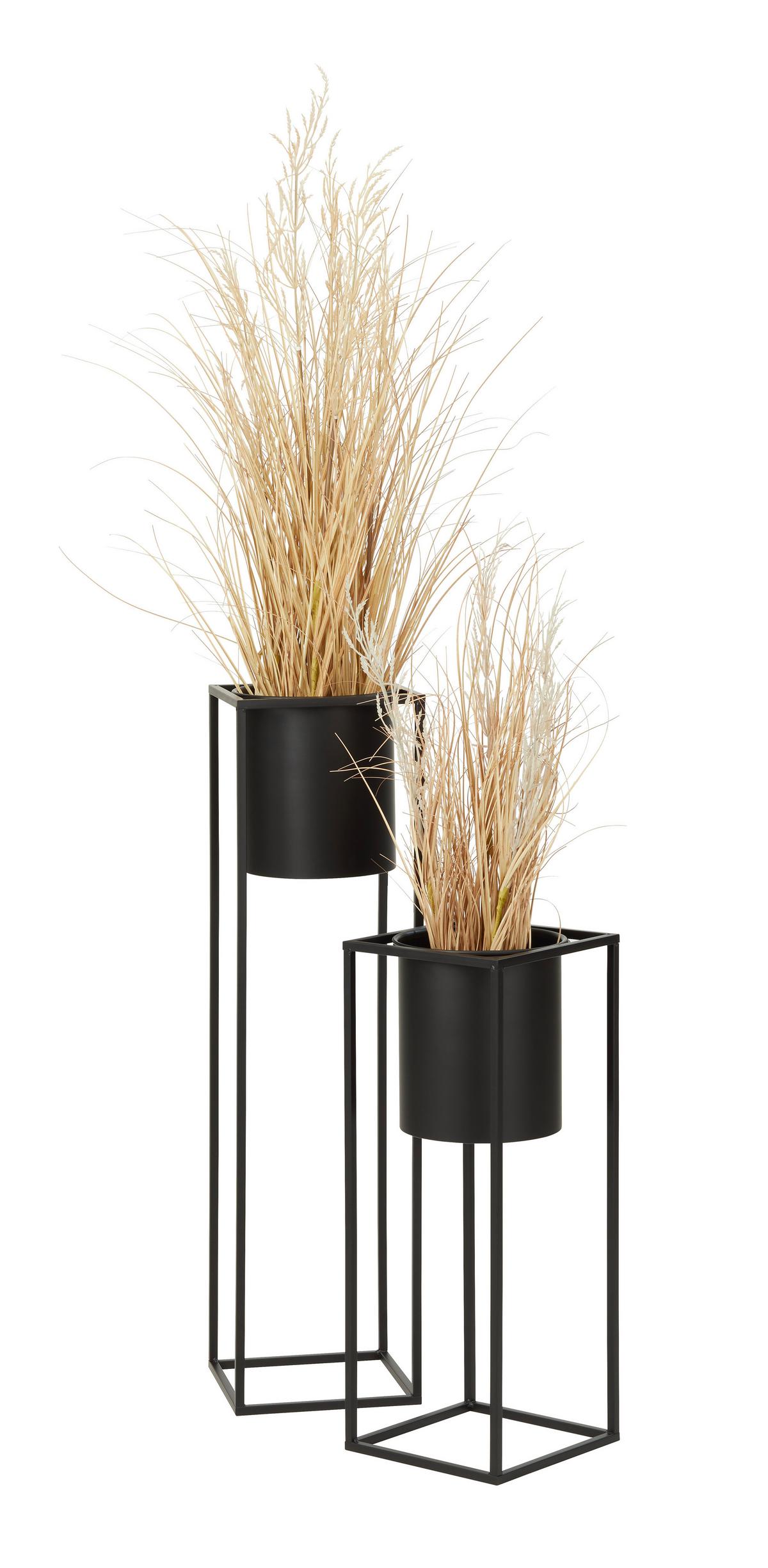 OBAL NA KVĚTINÁČ KIARA -AKT- -TOP- - černá, Lifestyle, kov (20,8/55,5cm) - Mömax
