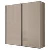 Schwebetürenschrank 200cm Lumos - Sandfarben, Trend, Glas/Holzwerkstoff (200/222/64cm) - Luca Bessoni