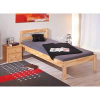 Bett Echtholz Massiv 90x200 Jana, Kiefer Natur - Naturfarben, Design, Holz (90/200cm) - MID.YOU
