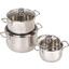 Kochtopfset Diadem 6-teilig inkl. Deckel - Chromfarben, KONVENTIONELL, Glas/Metall - WMF Kochtopfset Diadem 6-teilig inkl. Deckel - Chromfarben, KONVENTIONELL, Glas/Metall - WMF
